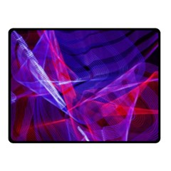 Fractal Flash Double Sided Fleece Blanket (small)  by Sparkle