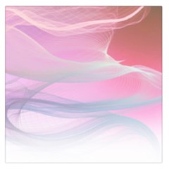 Pink Fractal Large Satin Scarf (square) by Sparkle