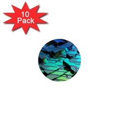 Digital Abstract 1  Mini Magnet (10 Pack) 