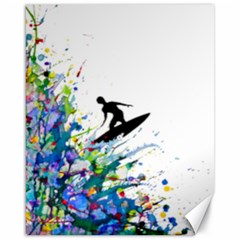 Nature Surfing Canvas 16  X 20  by Sparkle