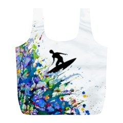 Nature Surfing Full Print Recycle Bag (l) by Sparkle