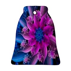 Fractal Flower Bell Ornament (two Sides) by Sparkle