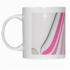 Modern Pink White Mugs by Sparkle