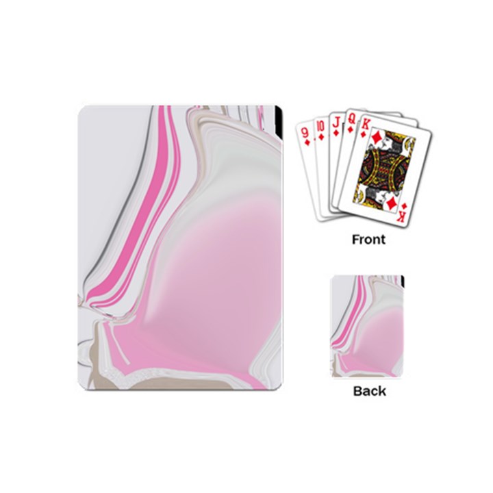 Modern Pink Playing Cards Single Design (Mini)