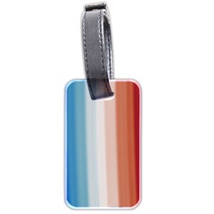 Blue,white Red Luggage Tag (two Sides) by Sparkle