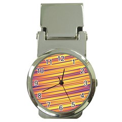 Orange Strips Money Clip Watches by Sparkle