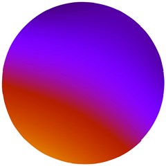 Violet Orange Wooden Puzzle Round