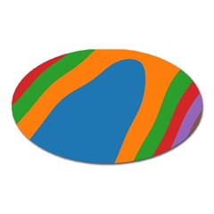 Rainbow Road Oval Magnet by Sparkle