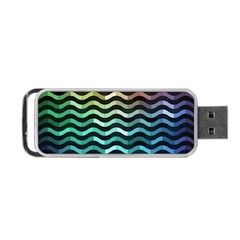 Digital Waves Portable Usb Flash (two Sides) by Sparkle