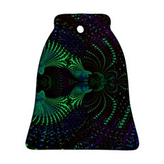 Fractal Flower Bell Ornament (two Sides) by Sparkle