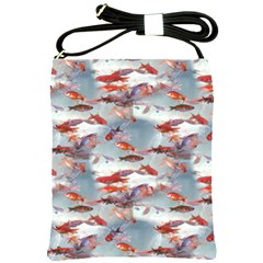 Golden Fishes Shoulder Sling Bag by Sparkle