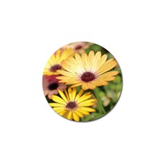 Yellow Flowers Golf Ball Marker by Sparkle