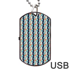 Geometry Colors Dog Tag Usb Flash (two Sides) by Sparkle