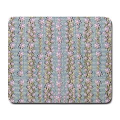 Summer Florals In The Sea Pond Decorative Large Mousepads by pepitasart