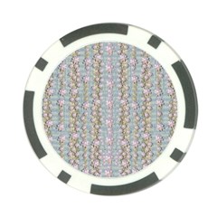 Summer Florals In The Sea Pond Decorative Poker Chip Card Guard (10 Pack) by pepitasart