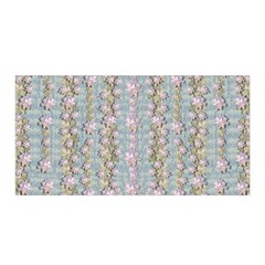 Summer Florals In The Sea Pond Decorative Satin Wrap by pepitasart