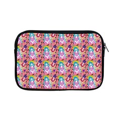 Blue Haired Girl Pattern Pink Apple Ipad Mini Zipper Cases by snowwhitegirl