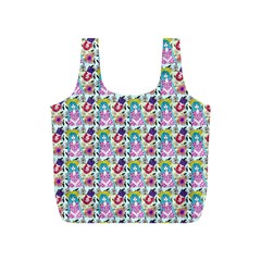 Blue Haired Girl Pattern Blue Full Print Recycle Bag (s) by snowwhitegirl