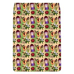 Purple Glasses Girl Pattern Peach Removable Flap Cover (L)