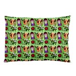 Purple Glasses Girl Pattern Green Pillow Case 26.62 x18.9  Pillow Case