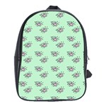 Zodiac Bat Pink Mint School Bag (XL) Front