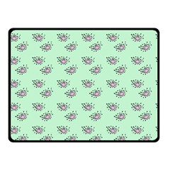 Zodiac Bat Pink Mint Double Sided Fleece Blanket (small)  by snowwhitegirl