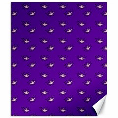 Zodiac Bat Pink Purple Canvas 8  X 10  by snowwhitegirl