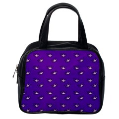 Zodiac Bat Pink Purple Classic Handbag (one Side) by snowwhitegirl