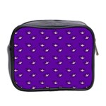 Zodiac Bat Pink Purple Mini Toiletries Bag (Two Sides) Back