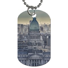 Buenos Aires Argentina Cityscape Aerial View Dog Tag (one Side) by dflcprintsclothing