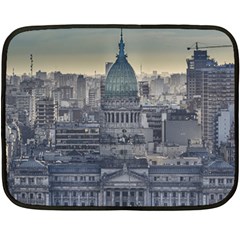Buenos Aires Argentina Cityscape Aerial View Double Sided Fleece Blanket (mini)  by dflcprintsclothing