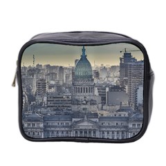 Buenos Aires Argentina Cityscape Aerial View Mini Toiletries Bag (two Sides)