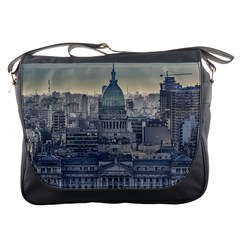 Buenos Aires Argentina Cityscape Aerial View Messenger Bag by dflcprintsclothing