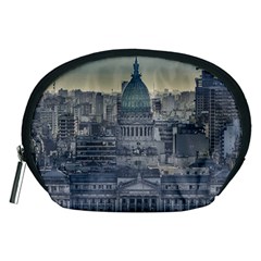 Buenos Aires Argentina Cityscape Aerial View Accessory Pouch (medium) by dflcprintsclothing