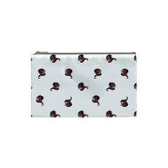 Ugly Monster Fish Drawing Cosmetic Bag (small) by dflcprintsclothing