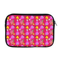 Girl With Hood Cape Heart Lemon Pattern Pink Apple Macbook Pro 17  Zipper Case by snowwhitegirl