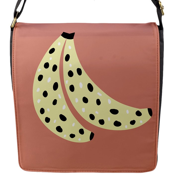 Fruit Banana Tree Healthy Flap Closure Messenger Bag (S)