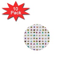 All The Aliens Teeny 1  Mini Buttons (10 pack) 