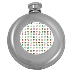 All The Aliens Teeny Round Hip Flask (5 oz)