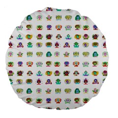 All The Aliens Teeny Large 18  Premium Round Cushions