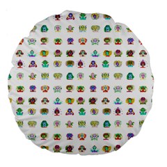 All The Aliens Teeny Large 18  Premium Flano Round Cushions