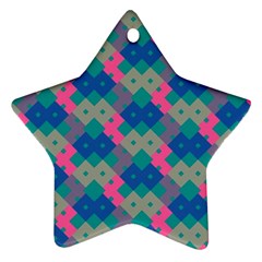 Geo Puzzle Ornament (star)