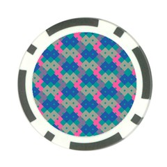 Geo Puzzle Poker Chip Card Guard
