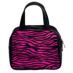 Pink Zebra Classic Handbag (two Sides) by Angelandspot