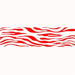 Red And White Zebra Large Bar Mats by Angelandspot