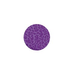 Purple Big Cat Pattern 1  Mini Buttons by Angelandspot