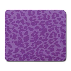 Purple Big Cat Pattern Large Mousepads by Angelandspot