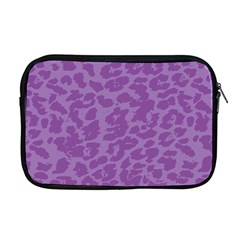 Purple Big Cat Pattern Apple Macbook Pro 17  Zipper Case by Angelandspot