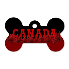 Canadian Maple Leaf Dog Tag Bone (one Sided) by CanadaSouvenirs