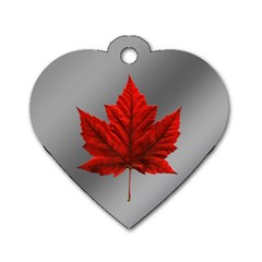Silver Canada Dog Tag Heart by CanadaSouvenirs